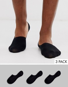 Комплект из 3 пар черных носков Selected Homme-Черный