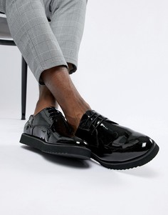 Лакированные ботинки на шнуровке Truffle Collection-Черный
