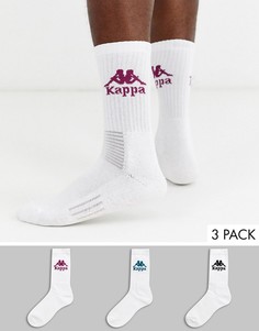 Набор из 3 пар белых носков Kappa-Белый