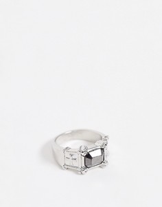 Серебристое кольцо-печатка с камнем Uncommon Souls-Серебряный