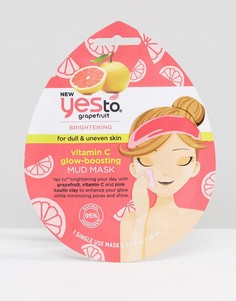 Освежающая грязевая маска для лица с витамином С и экстрактом грейпфрута Yes To-Бесцветный
