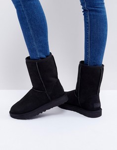 Черные ботинки UGG Classic Short II-Черный цвет