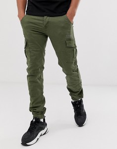 Зауженные брюки-карго с манжетами Voi Jeans-Зеленый
