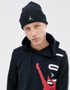 Черная шапка-бини с логотипом Nike Jordan AA1297-010-Черный