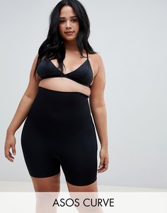 Моделирующие бесшовные шорты ASOS DESIGN Curve-Черный