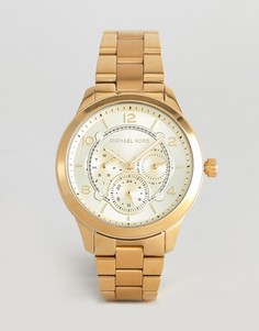 Золотистые наручные часы Michael Kors MK6588 Runway - 38 мм-Золотой
