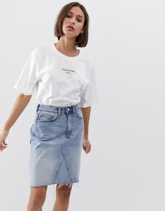 Футболка из органического хлопка с логотипом Cheap Monday-Белый