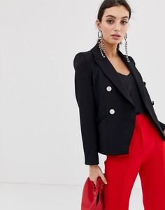 Черный строгий блейзер River Island
