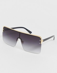 Черные большие квадратные солнцезащитные очки ALDO Zigosen-Черный
