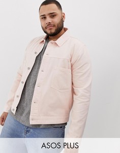 Розовая джинсовая куртка ASOS DESIGN Plus-Розовый