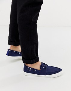 Темно-синие мокасины Ben Sherman-Темно-синий