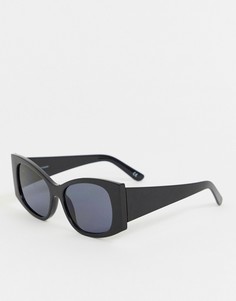 Квадратные солнцезащитные oversize-очки ASOS DESIGN-Черный