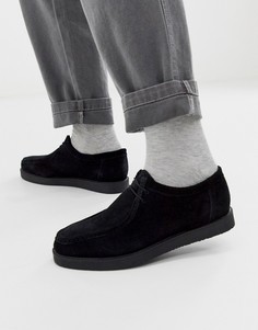 Черные туфли на шнуровке Topman-Черный