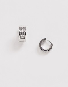 Серебристые серьги Tommy Hilfiger-Серебряный