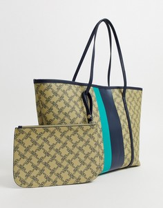 Сумка-тоут с монограммой French Connection - Elva-Бежевый