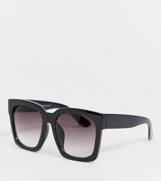 Черные солнцезащитные oversize-очки New Look-Черный