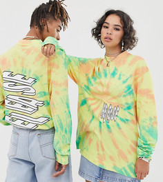 Лонгслив с принтом COLLUSION Unisex-Желтый