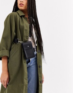 Сумка через плечо с чехлом для телефона и кредитницей ASOS DESIGN-Черный