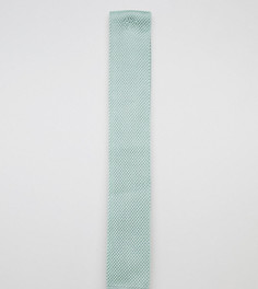 Трикотажный галстук мятного цвета с ровными концами Noose & Monkey Wedding-Зеленый