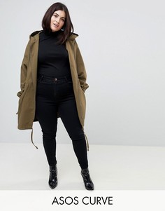 Легкая парка ASOS DESIGN Curve-Зеленый