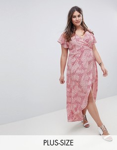 Платье с запахом и цветочным принтом AX Paris Plus - Выбирай и комбинируй-Мульти