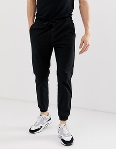 Черные джоггеры в стиле чиносов Bershka-Черный