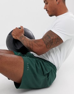 Спортивные шорты средней длины из быстросохнущей ткани ASOS 4505-Зеленый