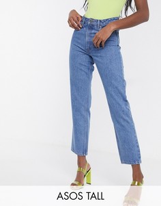 Прямые джинсы ASOS DESIGN Tall Recycled Florence-Синий