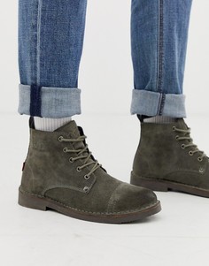 Серые замшевые ботинки Levis-Серый