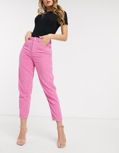 Розовые вельветовые джинсы бойфренда ASOS DESIGN-Розовый