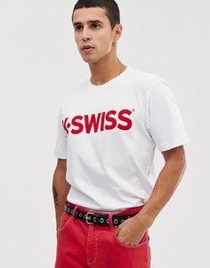 Белая футболка с логотипом K-Swiss-Белый