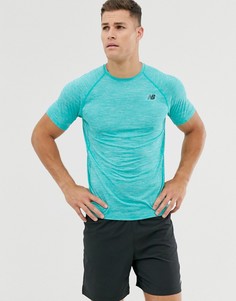 Сине-зеленая футболка New Balance Running-Синий