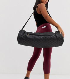 Черная стеганая сумка-чехол для спортивного коврика South Beach-Черный
