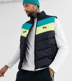 Черный стеганый жилет ellesse Coppa эксклюзивно для ASOS