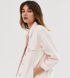 Выбеленная розовая джинсовая oversize-куртка Only-Розовый