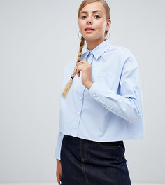 Рубашка с карманами Monki-Синий