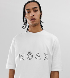Белая oversize-футболка с логотипом Noak-Белый