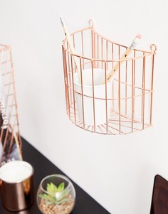 Медная конструкция на стену для хранения предметов Candlelight-Розовый