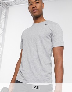Серая футболка Nike Training Tall-Серый