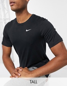 Черная футболка Nike Training Tall-Черный