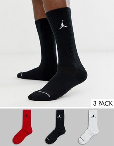 Набор из 3 пар разноцветных носков с логотипом Nike-Мульти Jordan
