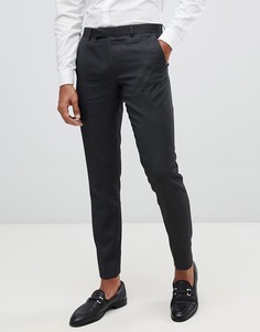 Темно-серые облегающие брюки Moss London-Серый