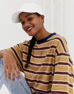 Однотонная бейсболка ASOS DESIGN-Белый