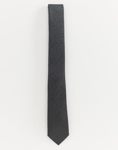 Серебристый галстук с люрексом Burton Menswear-Серебряный
