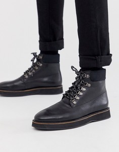 Черные кожаные походные ботинки WALK London board walk-Черный
