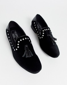 Черные лоферы с заклепками Truffle Collection-Черный