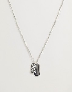 Серебристое ожерелье-цепочка с армейским жетоном WFTW-Серебряный