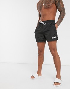 Черные шорты для плавания с логотипом HUGO-Черный
