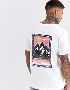 Белая oversize-футболка с графичным принтом Jack & Jones Originals-Белый