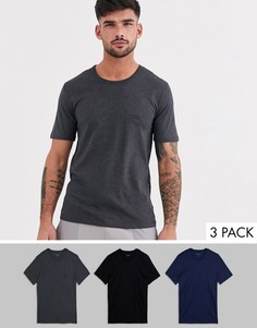 Набор футболок с логотипом BOSS - bodywear (3 шт.)-Мульти